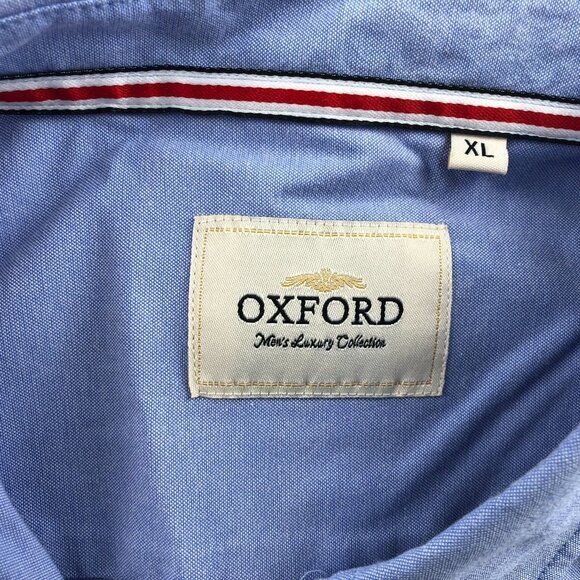 Oxford Men's Button-Down Shirt Size XL Blue Normcore - Picture 8 of 13